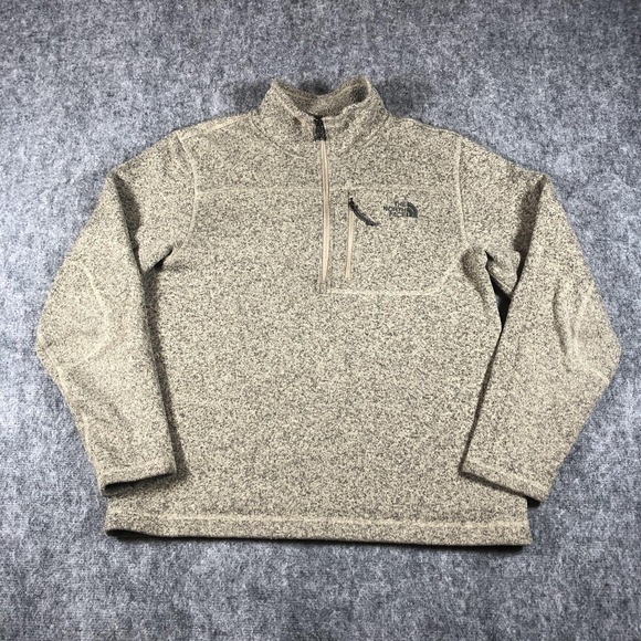 The North Face Other - The North Face Gordon Lyons Sweater Mens Large Beige Fleece 1/4 Zip Pullover
